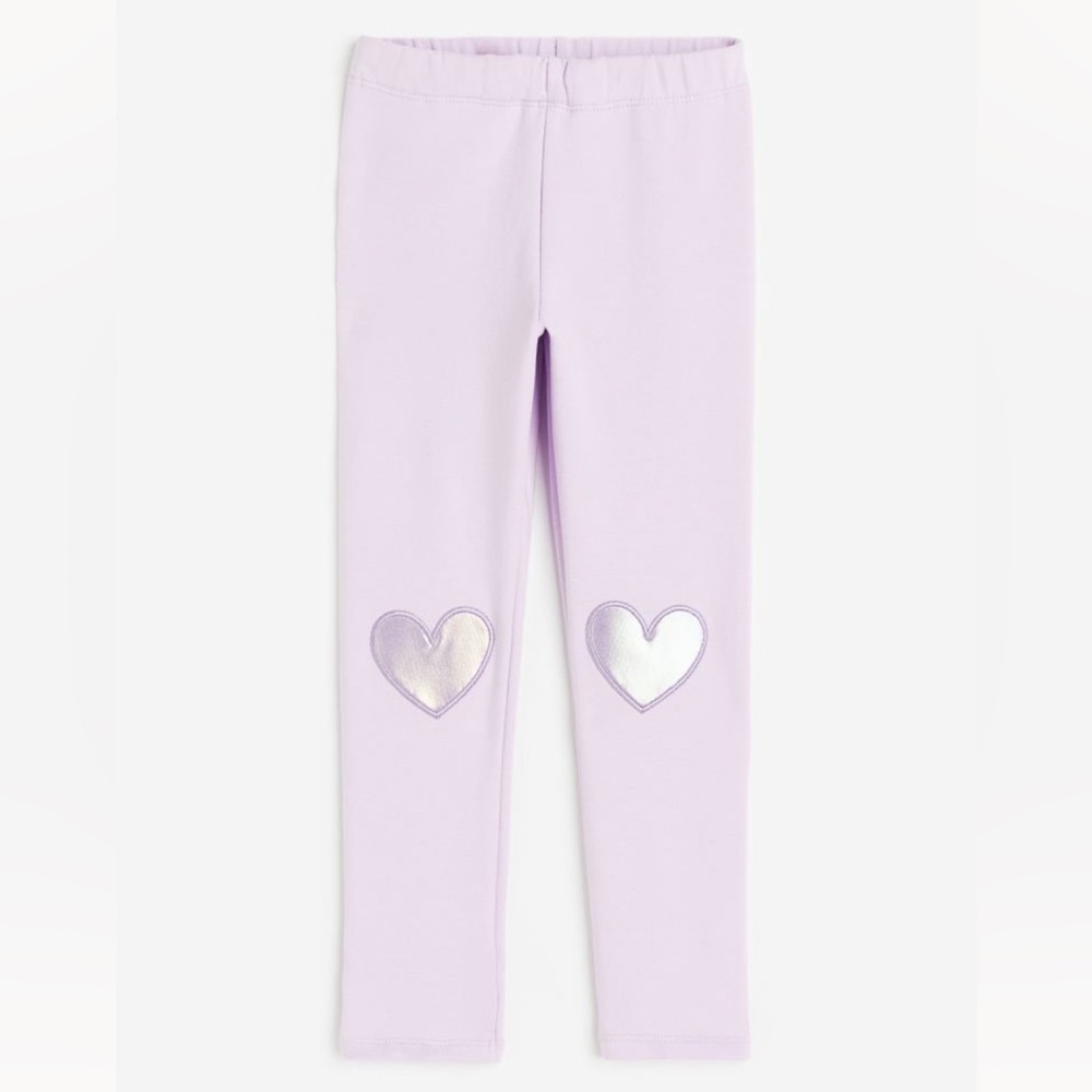 H&M Girls Soft Heart Leggings